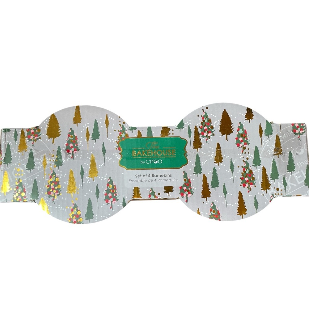 Holiday Tree Ceramic Ramekin Set - Picture 2 of 2